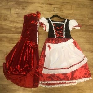 Relibeauty Child Dirndl Red Riding Hood Costume 120